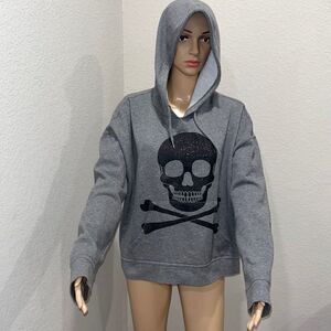 HOT TOPIC skull hoodie